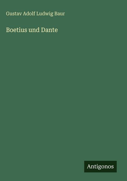 Produktbild: Boetius und Dante