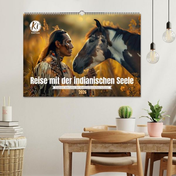 Produktbild: Reise mit der indianischen Seele (Wandkalender 2026 DIN A2 quer), CALVENDO Monatskalender