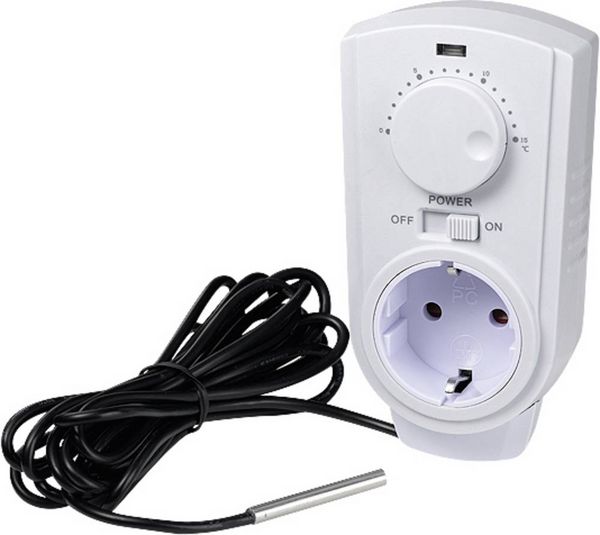 Produktbild: InterB&auml;r 8141-108.01 Raumthermostat Zwischenstecker 1St.