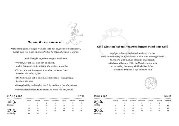 Produktbild: Der gro&szlig;e Sprachkalender Englisch 2027