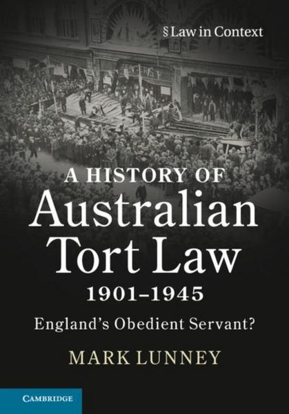 Produktbild: History of Australian Tort Law 1901-1945