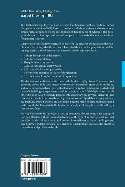 Produktbild: Ways of Knowing in HCI