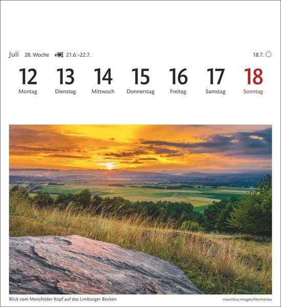 Produktbild: Deutschland Sehnsuchtskalender 2027 - Wochenkalender mit 53 Postkarten