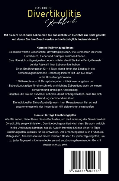 Produktbild: Das gro&szlig;e Divertikulitis Kochbuch - inklusive 14-Tage-Plan & N&auml;hrwertangaben