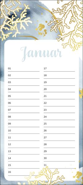 Immerwährender Geburtstagskalender Maritim
