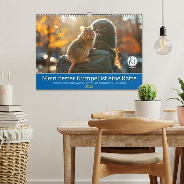 Produktbild: Mein bester Kumpel ist eine Ratte (Wandkalender 2026 DIN A3 quer), CALVENDO Monatskalender