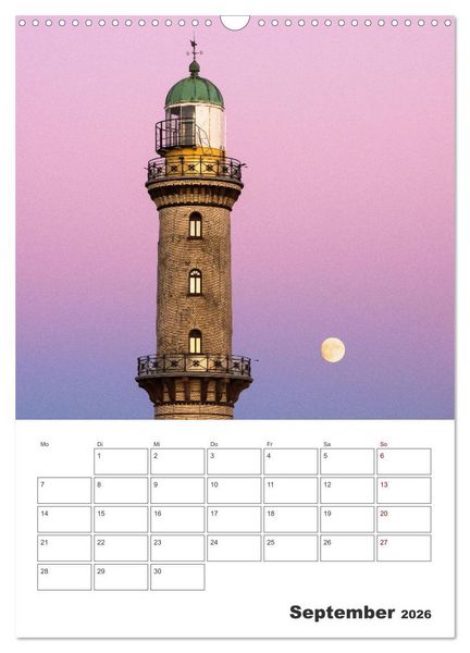 Produktbild: Warnem&uuml;nde Urlaub f&uuml;r zu Hause (Wandkalender 2026 DIN A3 hoch), CALVENDO Monatskalender
