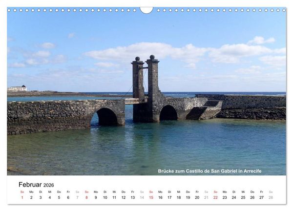 Produktbild: Die Canarischen Inseln - Lanzarote (Wandkalender 2026 DIN A3 quer), CALVENDO Monatskalender