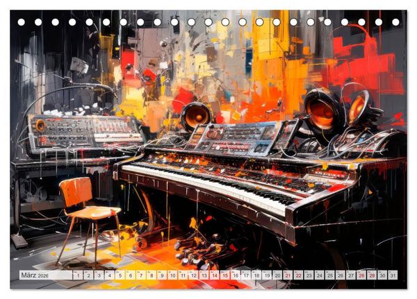 Produktbild: ROCK Sp&uuml;re die grenzenlose Power (Tischkalender 2026 DIN A5 quer), CALVENDO Monatskalender