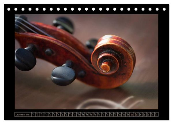 Produktbild: eine Violine (Tischkalender 2026 DIN A5 quer), CALVENDO Monatskalender