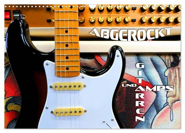 Produktbild: Gitarren und Amps - abgerockt (Wandkalender 2026 DIN A3 quer), CALVENDO Monatskalender
