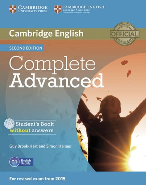 Complete Advanced - Second edition. Student's Book without answers with CD-ROM