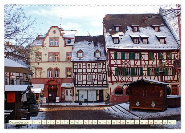 Produktbild: Weinheim erleben Schlosspark, Burgen und einladender Marktplatz (Wandkalender 2026 DIN A2 quer), CALVENDO Monatskalender