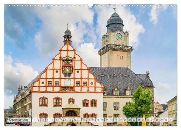 Produktbild: Plauen Impressionen (Wandkalender 2026 DIN A2 quer), CALVENDO Monatskalender