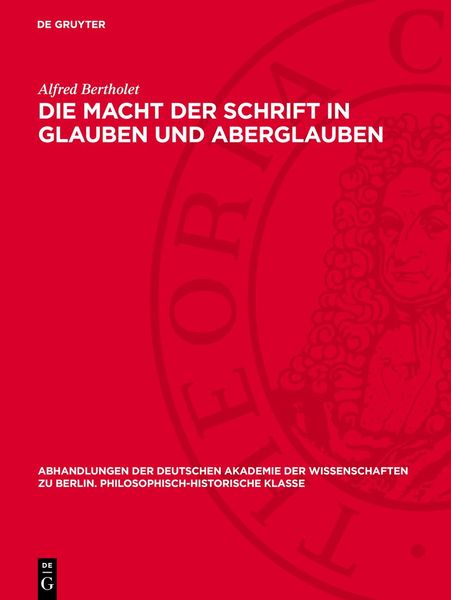Produktbild: Die Macht der Schrift in Glauben und Aberglauben