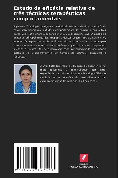 Produktbild: Estudo da efic&aacute;cia relativa de tr&ecirc;s t&eacute;cnicas terap&ecirc;uticas comportamentais