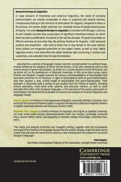 Produktbild: Lexicalization and Language Change