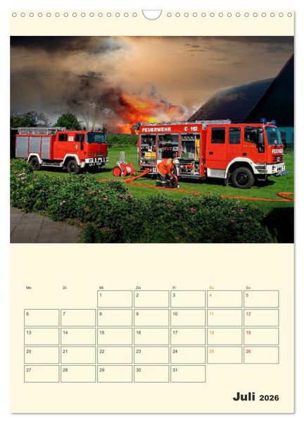 Produktbild: Feuerwehr - der Kalender (Wandkalender 2026 DIN A3 hoch), CALVENDO Monatskalender