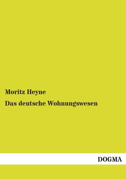 Produktbild: Das deutsche Wohnungswesen