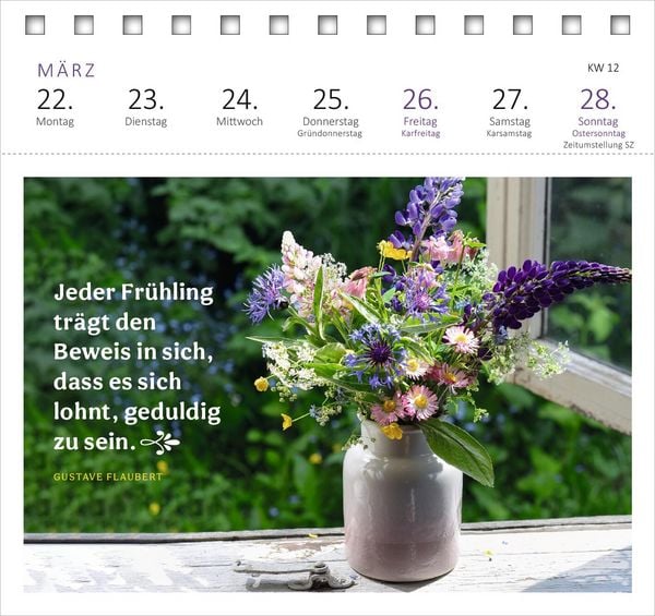 Produktbild: Postkartenkalender Gartengl&uuml;ck 2027