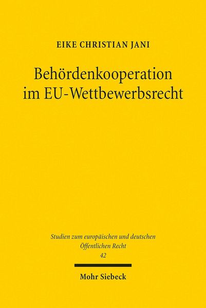 Produktbild: Beh&ouml;rdenkooperation im EU-Wettbewerbsrecht