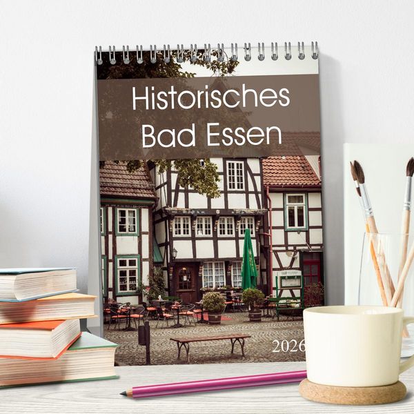 Produktbild: Historisches Bad Essen (Tischkalender 2026 DIN A5 hoch), CALVENDO Monatskalender