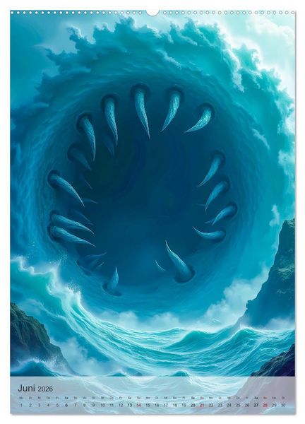 Produktbild: Griechische Mythologie - G&ouml;tter, Helden und Monster (hochwertiger Premium Wandkalender 2026 DIN A2 hoch), Kunstdruck in Hochglanz