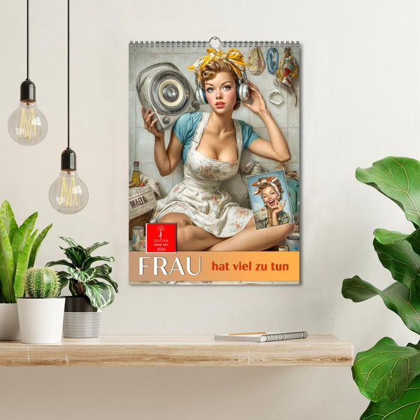 Produktbild: Frau hat viel zu tun (Wandkalender 2026 DIN A3 hoch), CALVENDO Monatskalender