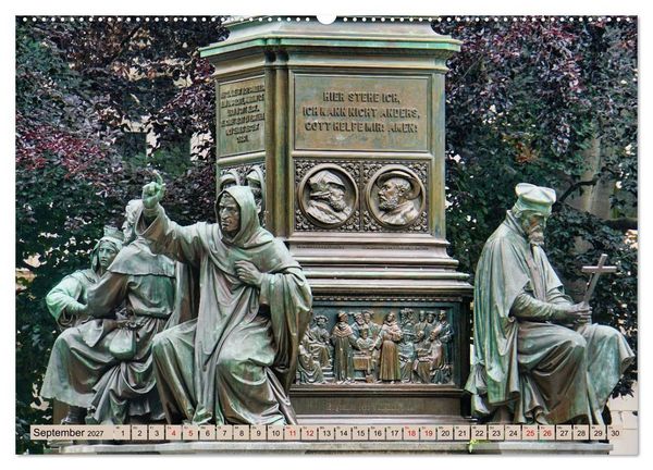 Produktbild: Hier war Martin Luther (Wandkalender 2027 DIN A2 quer), CALVENDO Monatskalender