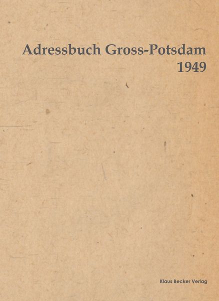 Produktbild: Adressbuch Gross-Potsdam 1949