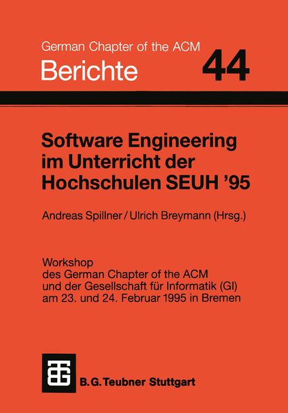 Produktbild: Software Engineering im Unterricht der Hochschulen SEUH &rsquo;95