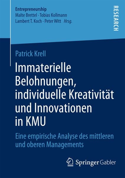 Produktbild: Immaterielle Belohnungen, individuelle Kreativit&auml;t und Innovationen in KMU