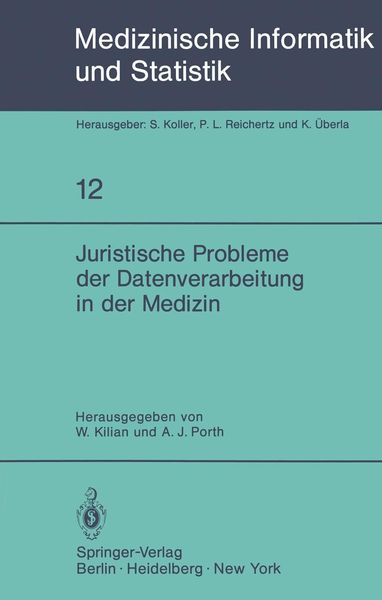 Produktbild: Juristische Probleme der Datenverarbeitung in der Medizin
