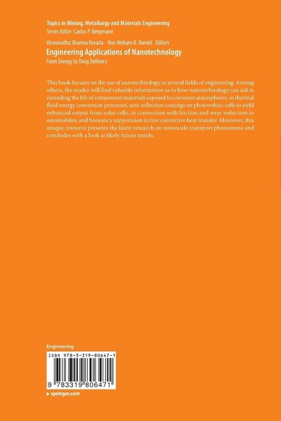 Produktbild: Engineering Applications of Nanotechnology