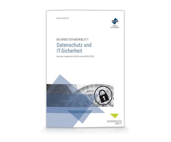Produktbild: Mitarbeiter-Merkblatt Datenschutz und IT-Sicherheit