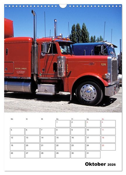 Produktbild: US-Trucks ... unterwegs im amerikanischen Westen - Monatsplaner (Wandkalender 2026 DIN A3 hoch), CALVENDO Monatskalender