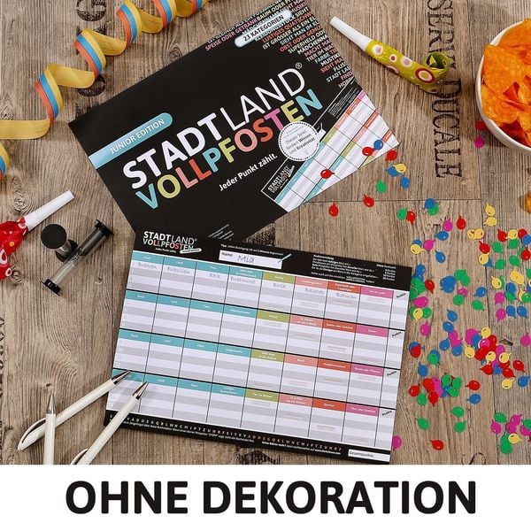 Denkriesen - Stadt Land Vollpfosten® Junior Edition – "Jeder Punkt zählt."