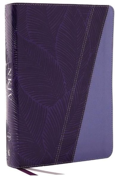 Produktbild: NKJV Study Bible, Leathersoft, Purple, Full-Color, Thumb Indexed, Comfort Print