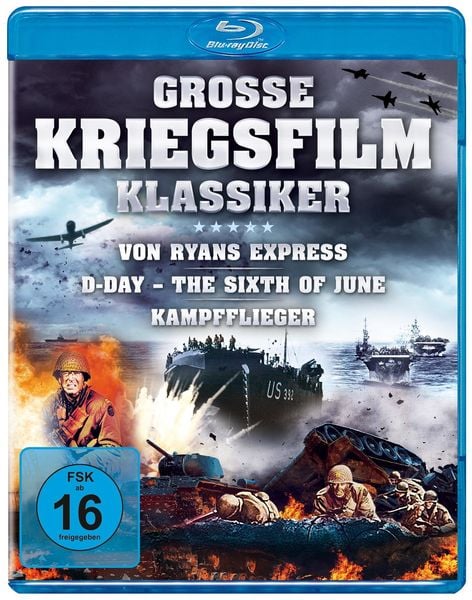 Große Kriegsfilm-Klassiker - Von Ryans Express, D-Day – The Sixth of June, Kampfflieger [3 BRs]