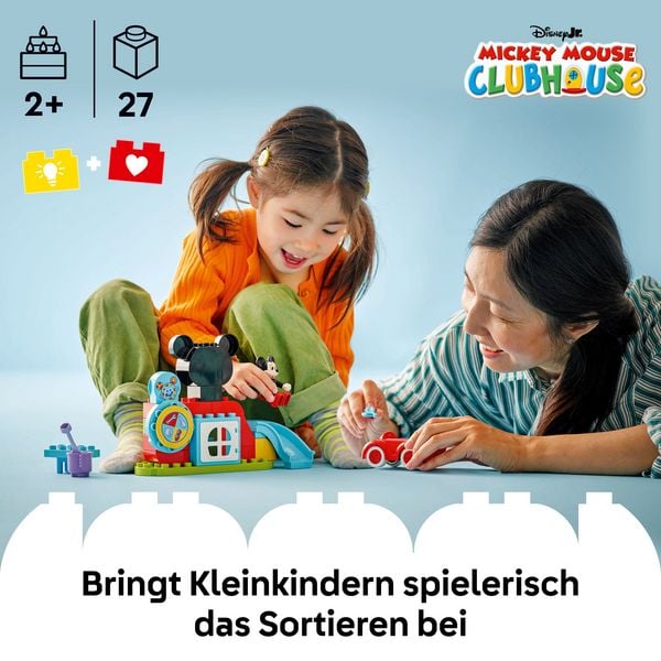LEGO DUPLO | Disney Mickys Clubhaus und Auto - Lernspielzeug 10454