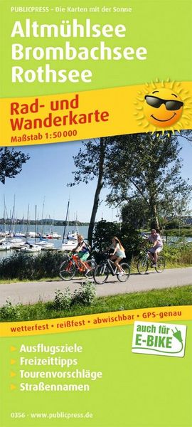 Produktbild: Altm&uuml;hlsee - Brombachsee - Rothsee 1 : 50 000