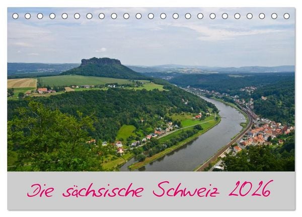 Produktbild: Die s&auml;chsische Schweiz 2026 (Tischkalender 2026 DIN A5 quer), CALVENDO Monatskalender