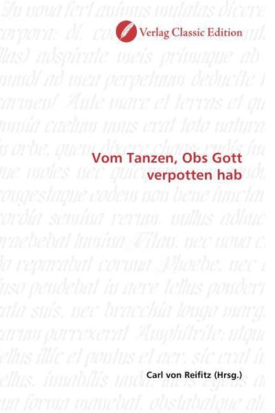 Produktbild: Vom Tanzen, Obs Gott verpotten hab