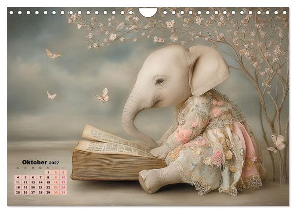 Produktbild: Ein m&auml;rchenhaftes Elefantenleben (Wandkalender 2027 DIN A4 quer), CALVENDO Monatskalender