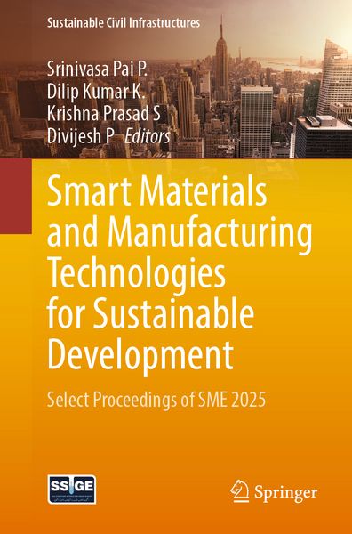Produktbild: Smart Materials and Manufacturing Technologies for Sustainable Development