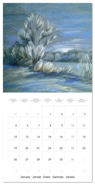 Produktbild: Impressions pastel (Calendrier mural carr&eacute; 2026 30x30 cm) Calendrier double avec une page pour vos prises de notes