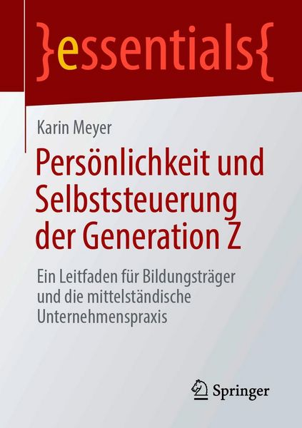 Produktbild: Pers&ouml;nlichkeit und Selbststeuerung der Generation Z