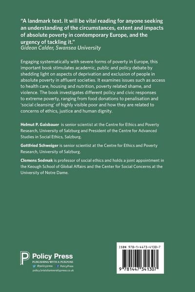 Produktbild: Absolute Poverty in Europe