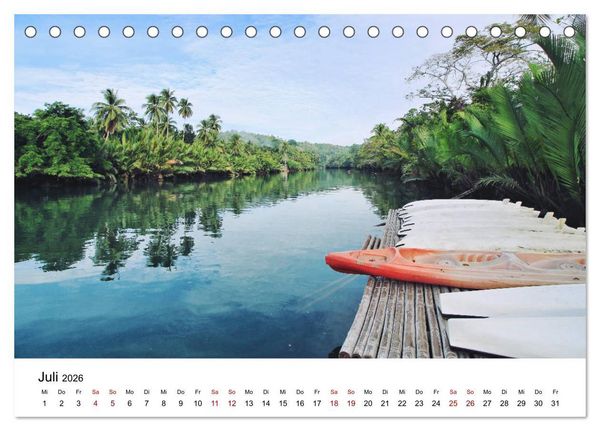 Produktbild: Philippinen - Faszinierende Inselwelten (Tischkalender 2026 DIN A5 quer), CALVENDO Monatskalender