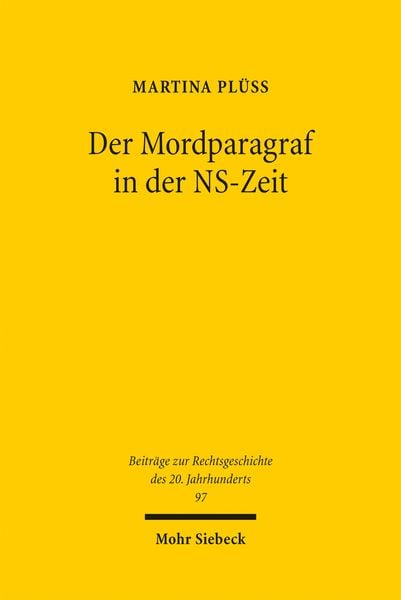 Produktbild: Der Mordparagraf in der NS-Zeit